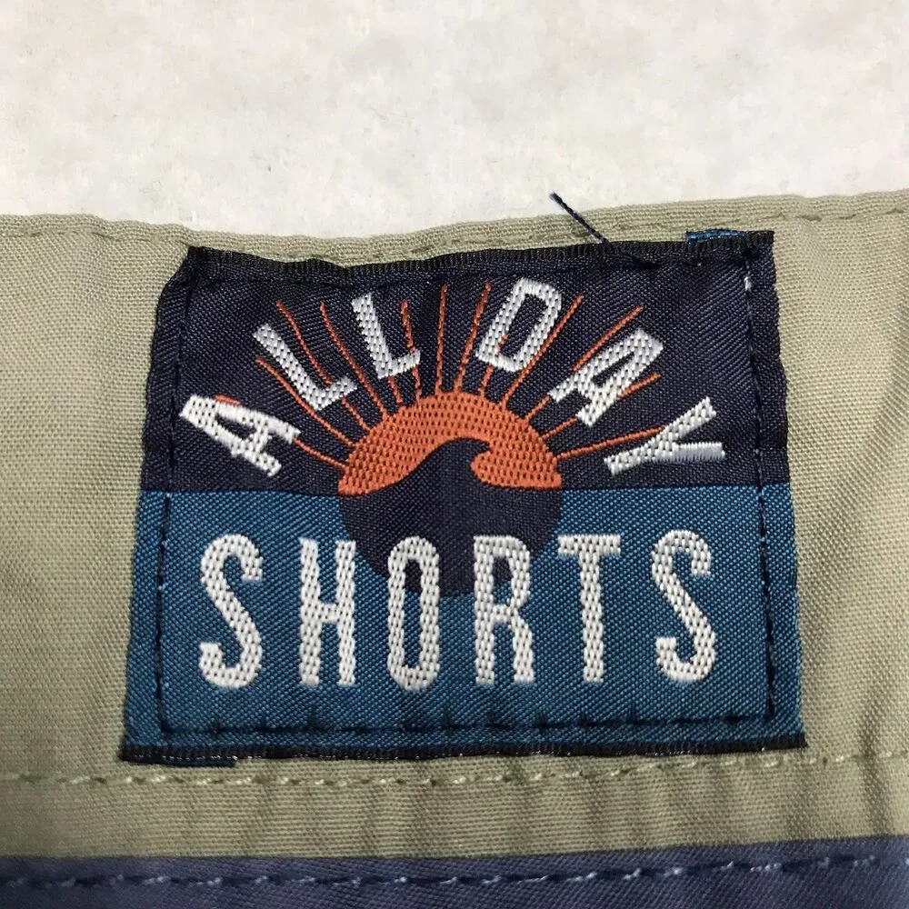 FAHERTY All Day Shorts Men 36 Olive Green Drawstring Golf Beach